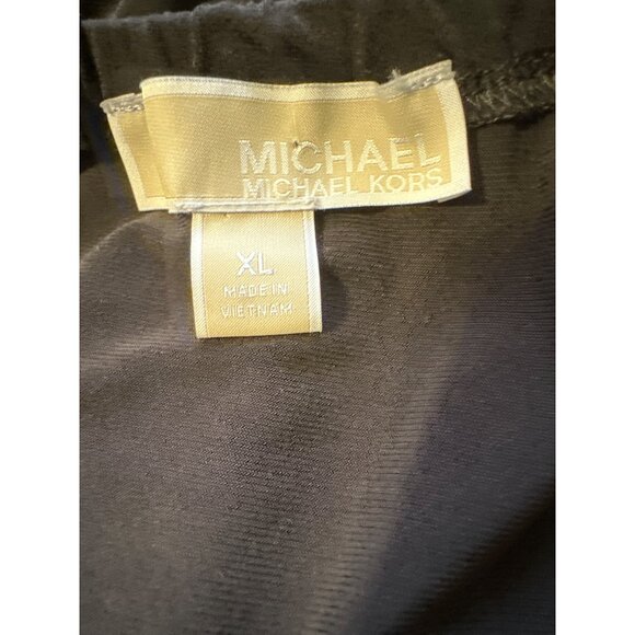 💖Michael Kors Black Sleeveless Tassel Tie Dress XL Womens Casual Wear - Picture 4 of 6